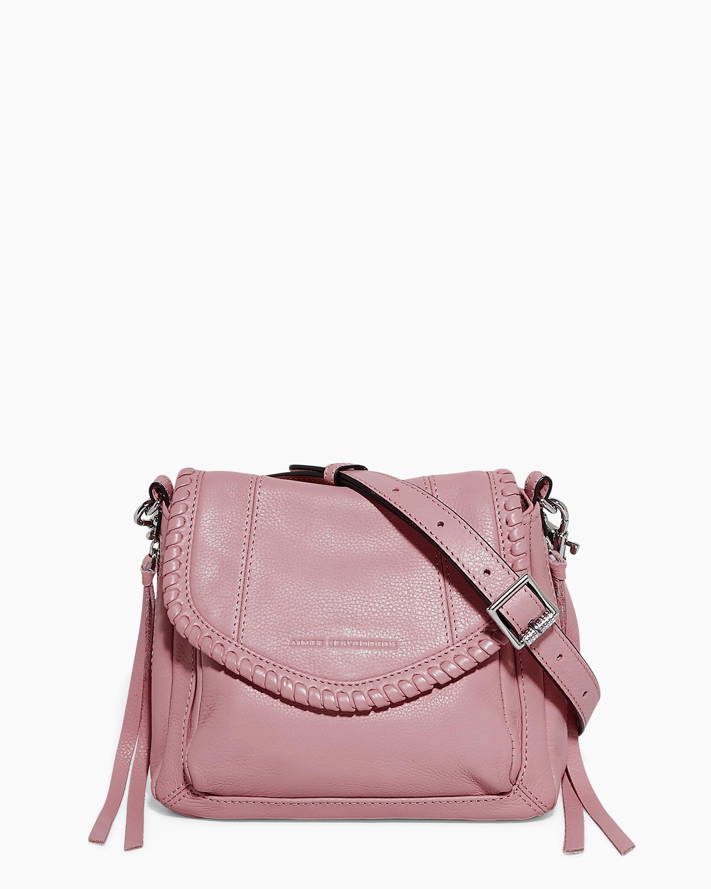 Aimee Kestenberg Leather Mini Crossbody- Free Bird sold Fuchsia,Bag