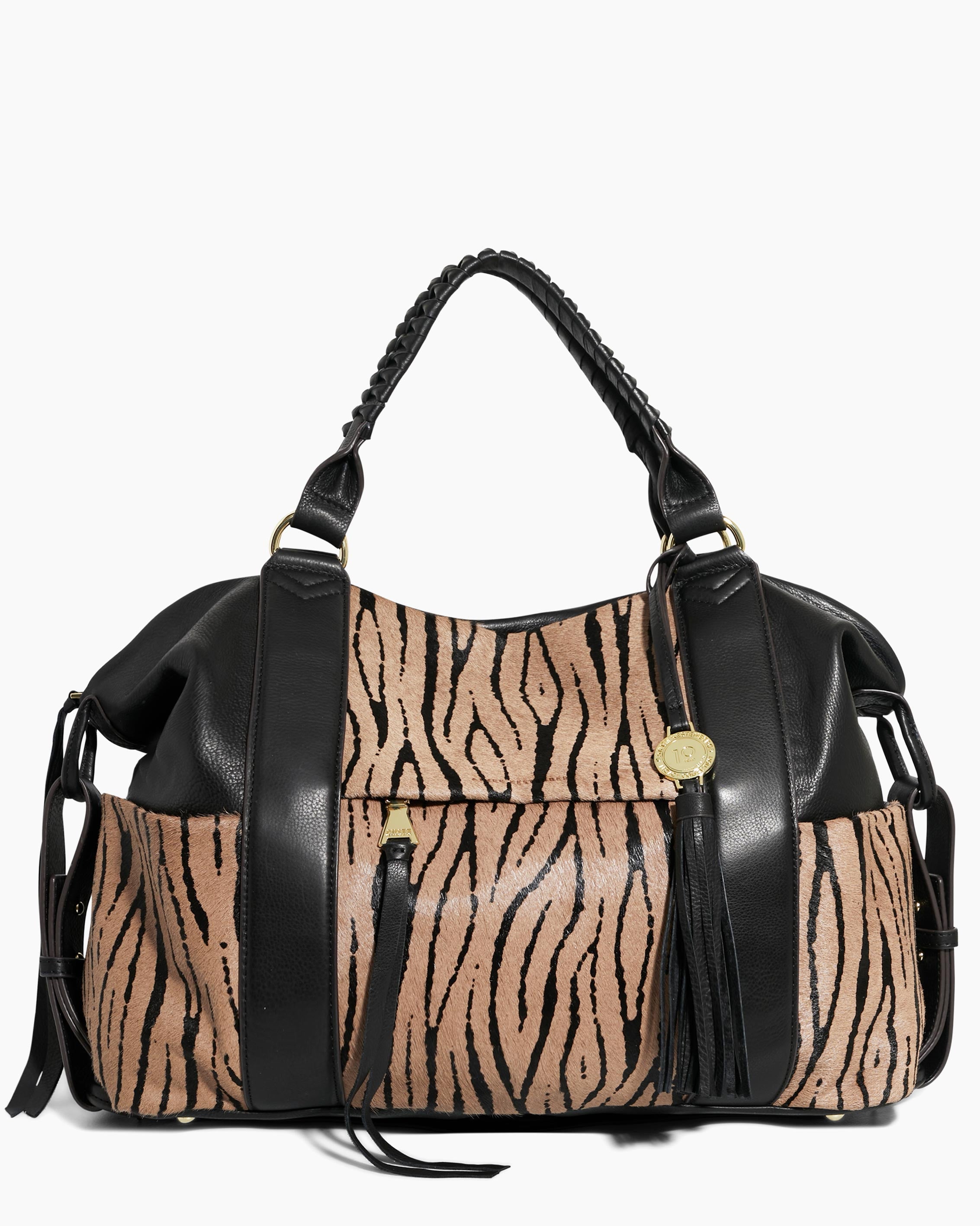 Suzie Large Satchel Tiger Haircalf Aimee Kestenberg