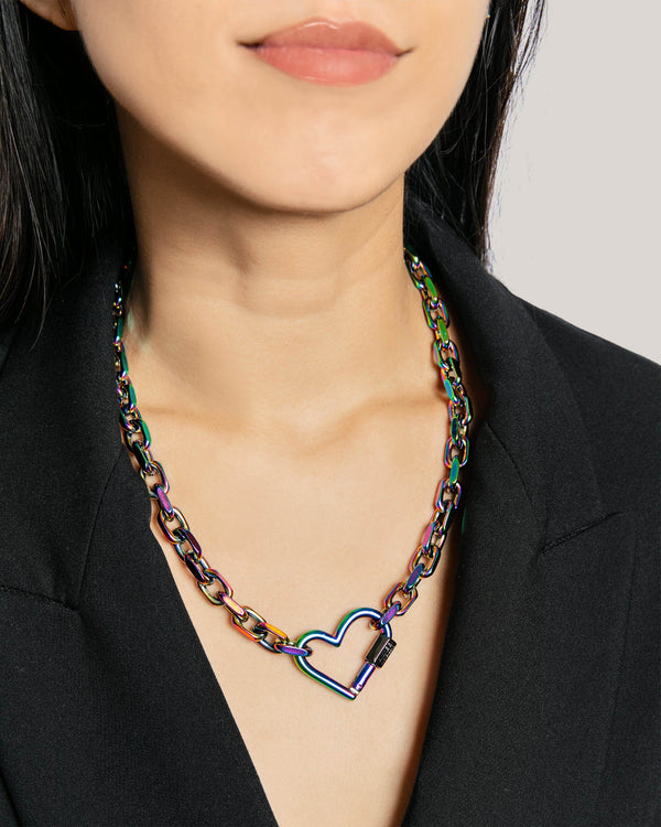 It's A Love Thing Heart Chain Necklace