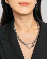 It's A Love Thing Heart Chain Necklace