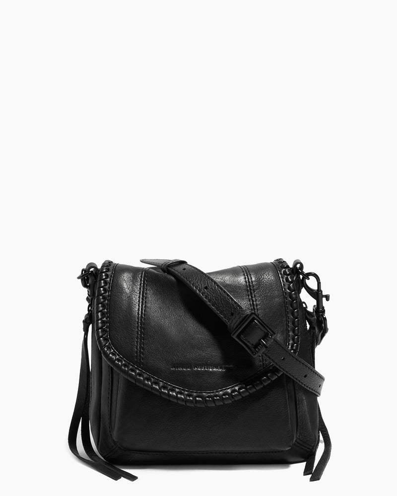 Black leather cross body purse online