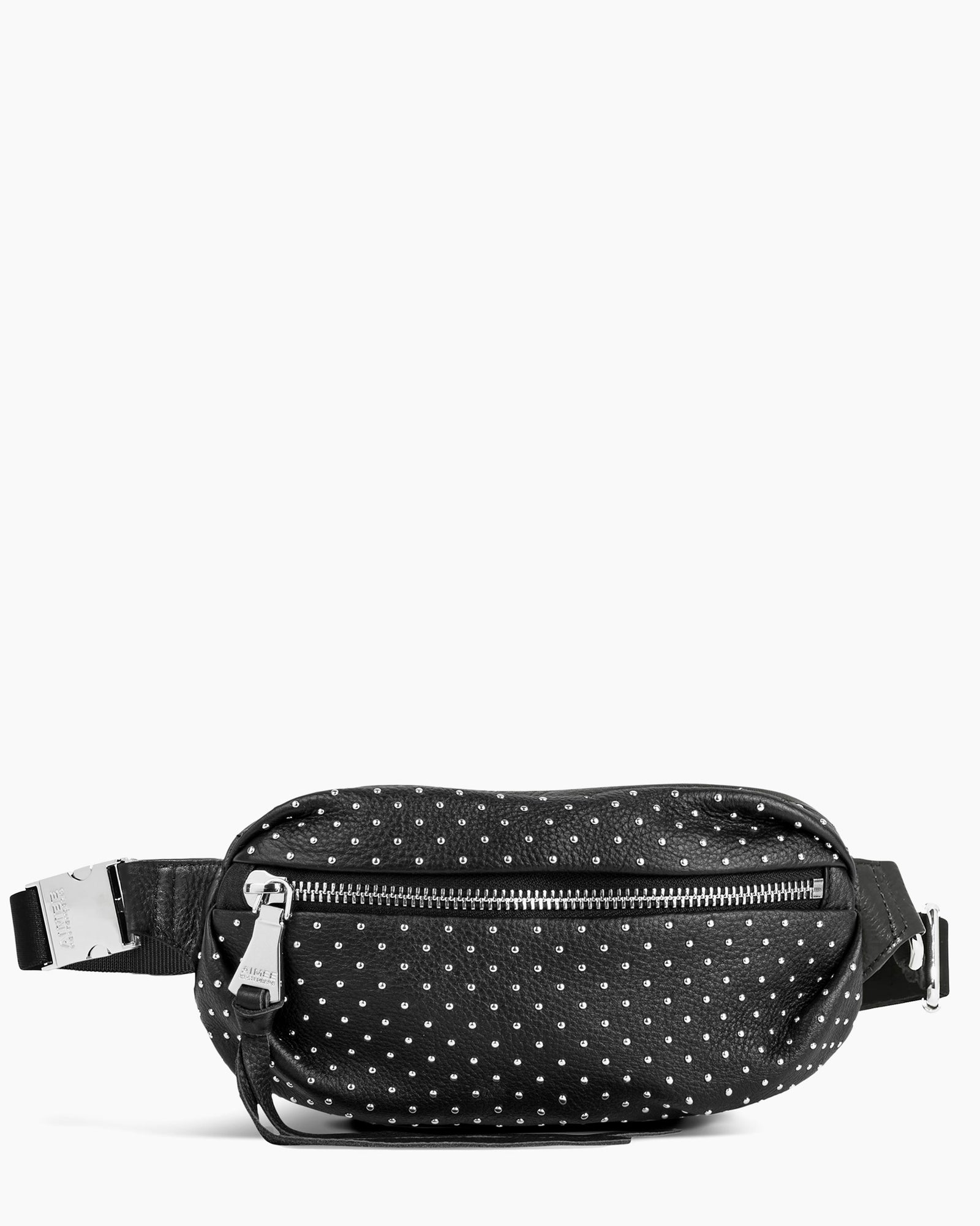 Black studded bum bag sale