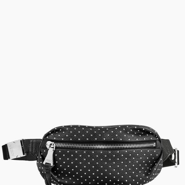 Black studded cheap bum bag