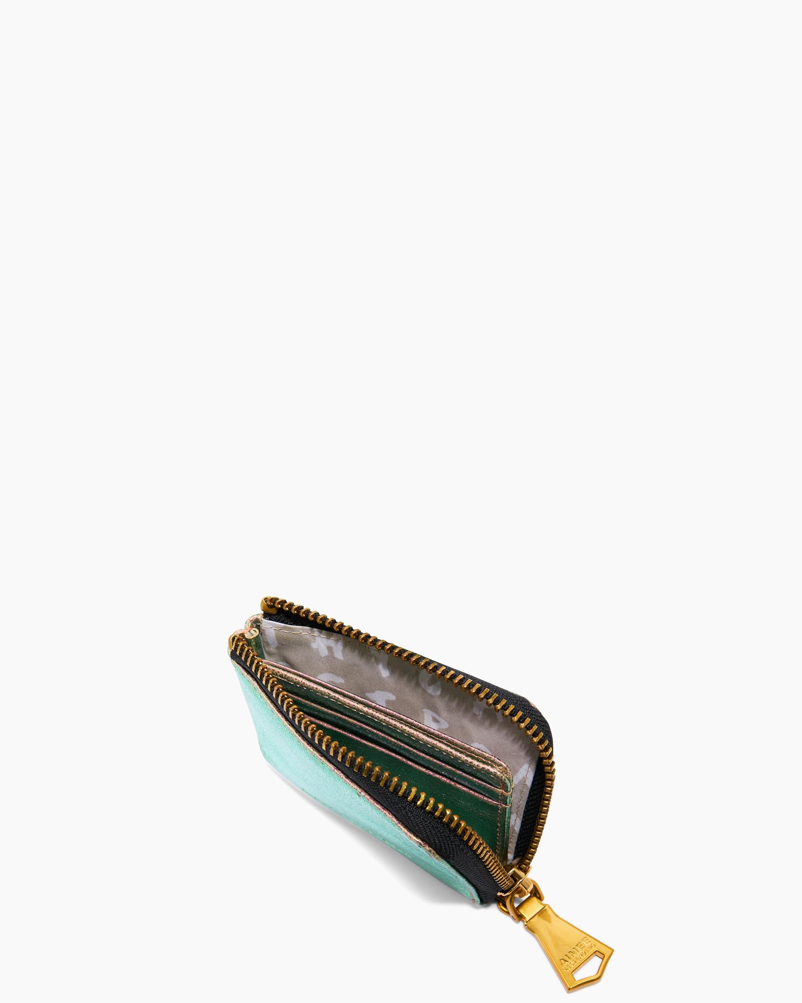 Aimee Kestenberg teal zip 2024 wristlet