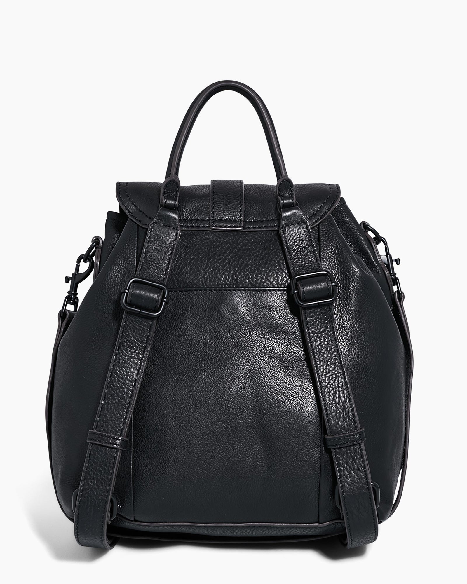 Saddle Up Backpack Black with Shiny Black Aimee Kestenberg