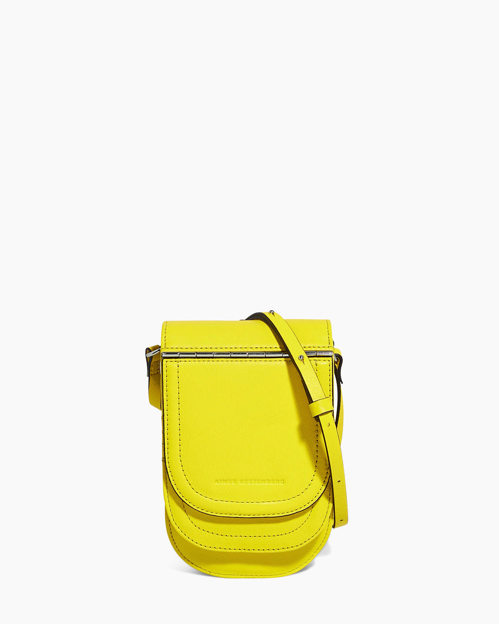 Messenger Crossbody Flap Over Bag Lemon Yellow