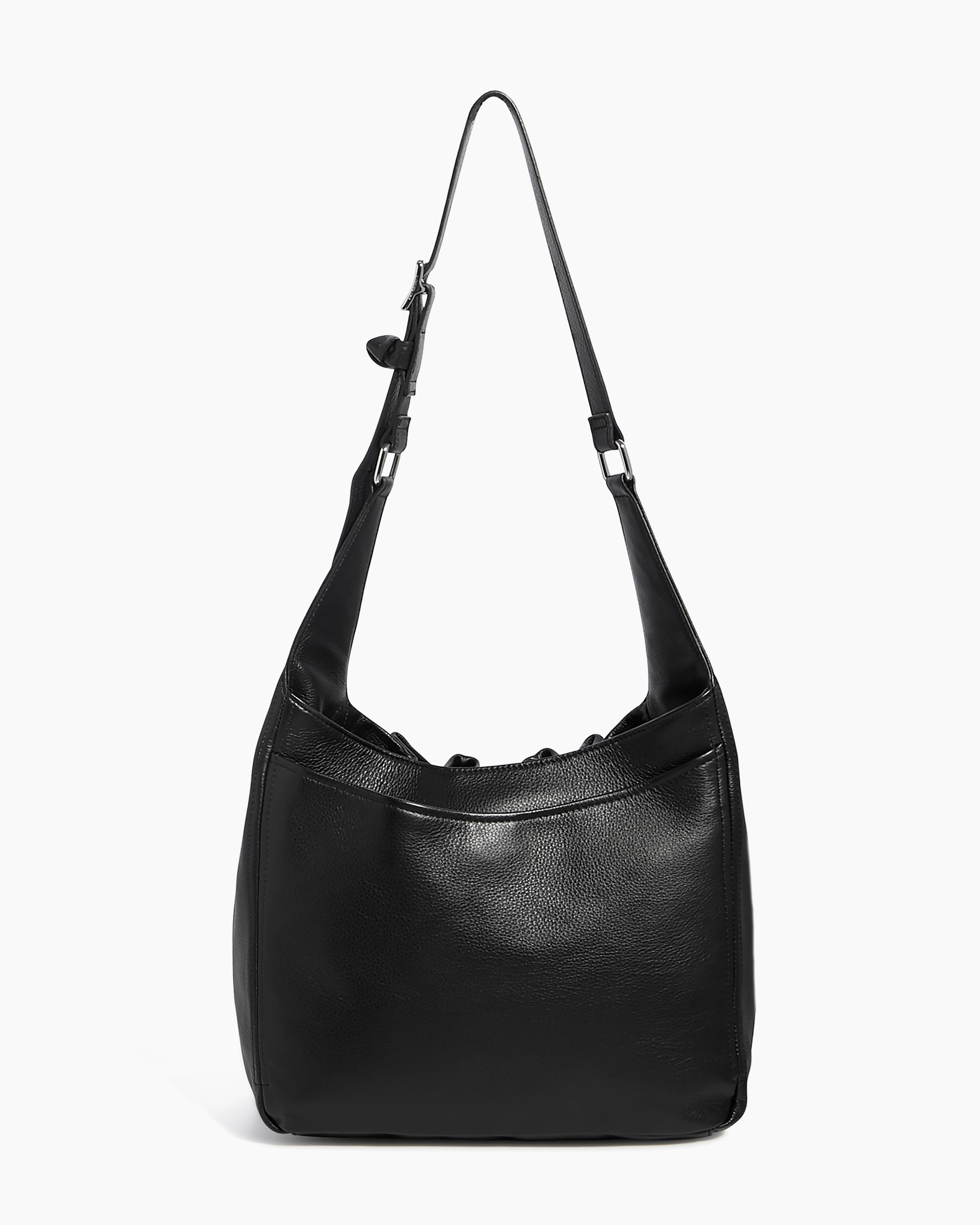 Serene Drawstring Shoulder Black | Aimee Kestenberg