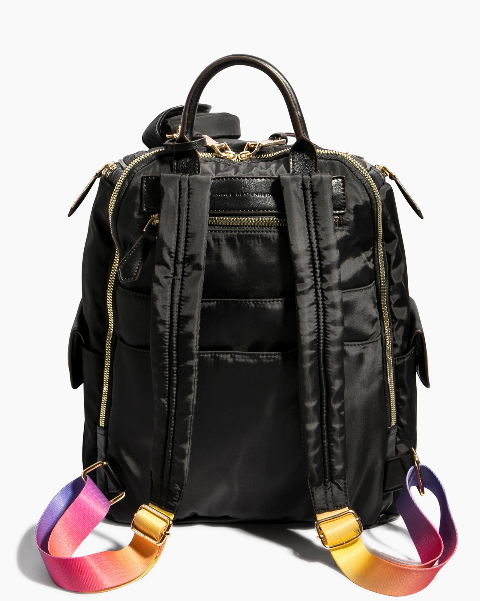 Aimee Kestenberg Baby Got Back Baby Bag Black with Ombre Webbing