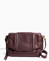 When In Milan Large Crossbody Merlot - front