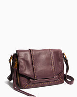 When In Milan Large Crossbody Merlot - side angle