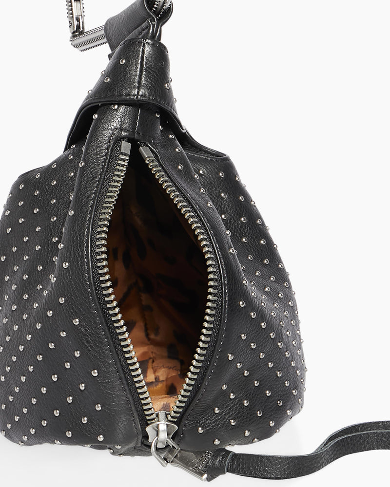Aimee Kestenberg All My Heart Leather Pouch in Black Micro Studs
