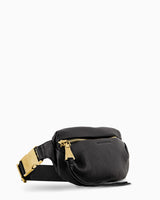 Aimee Kestenberg | Milan Bum Bag Black With Gold Hardware - side angle