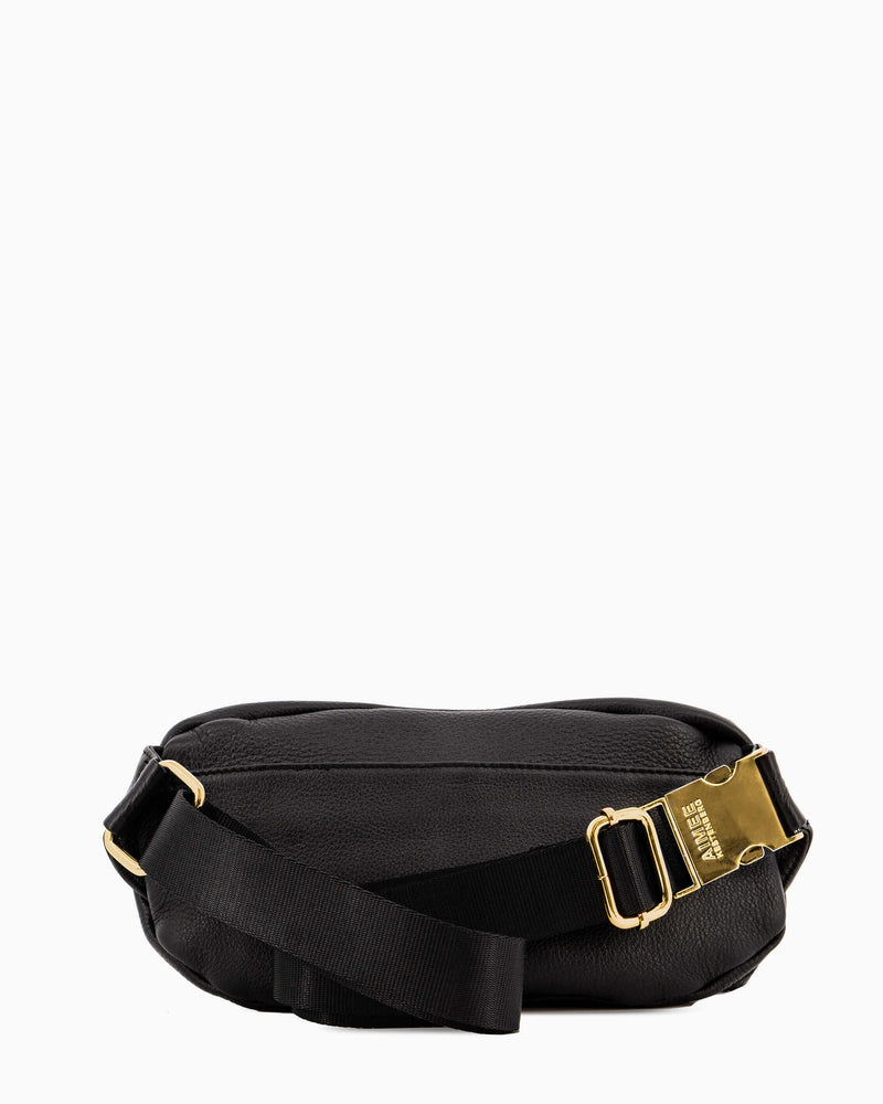 Aimee Kestenberg | Milan Bum Bag Black With Gold Hardware - back