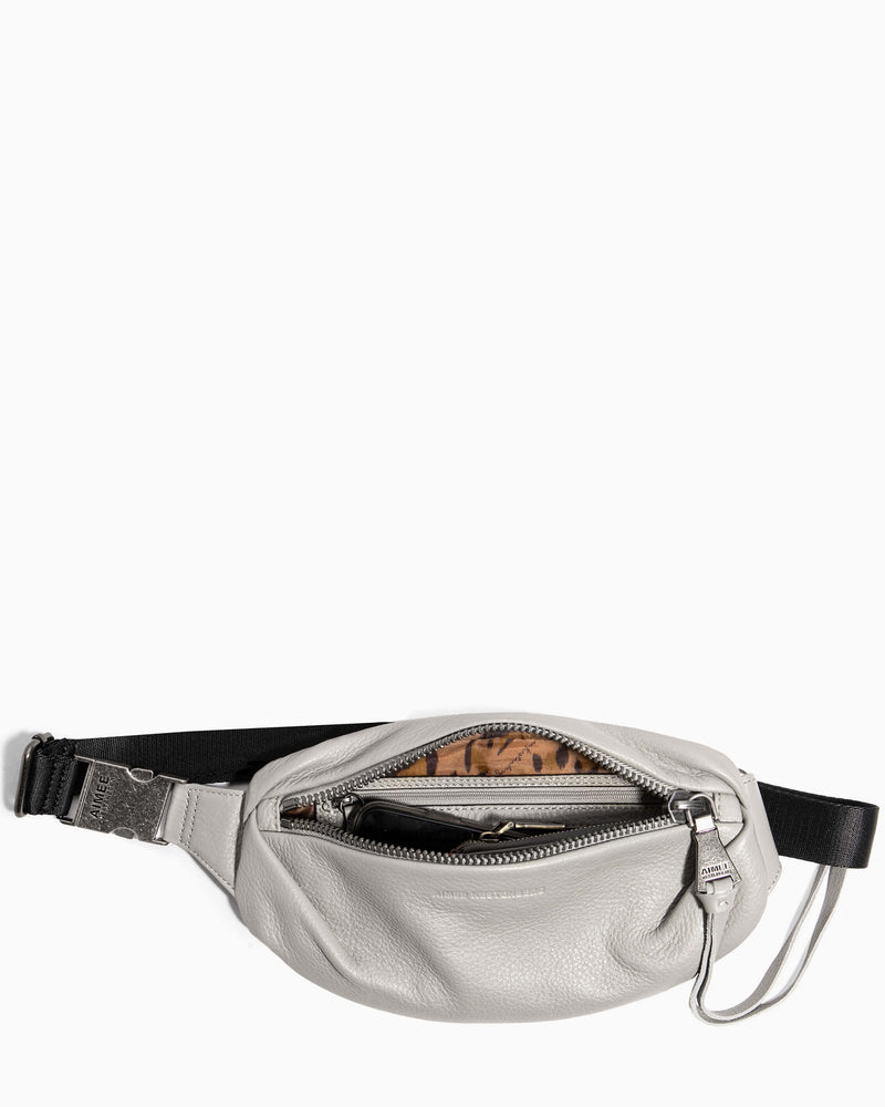 Aimee Kestenberg | Milan Bum Bag Elephant Grey - interior functionality