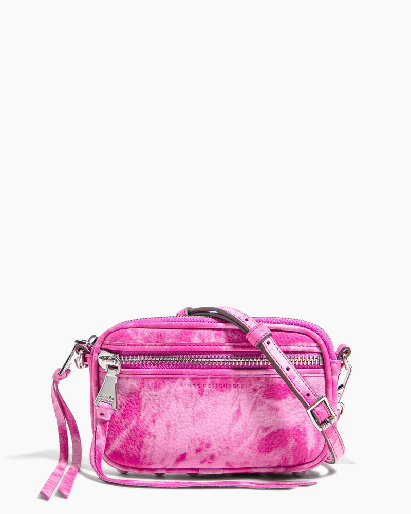 Let's Ride Mini Crossbody Pink Tie Dye - front