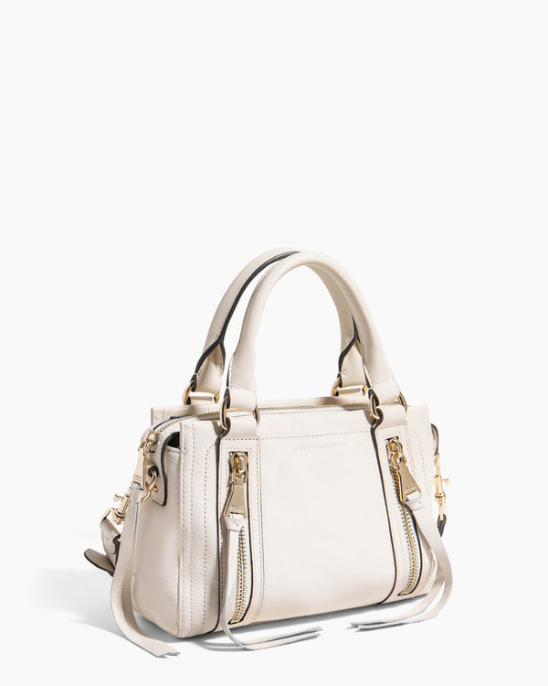 Zip Me Up Satchel Crossbody Vanilla Ice - side angle