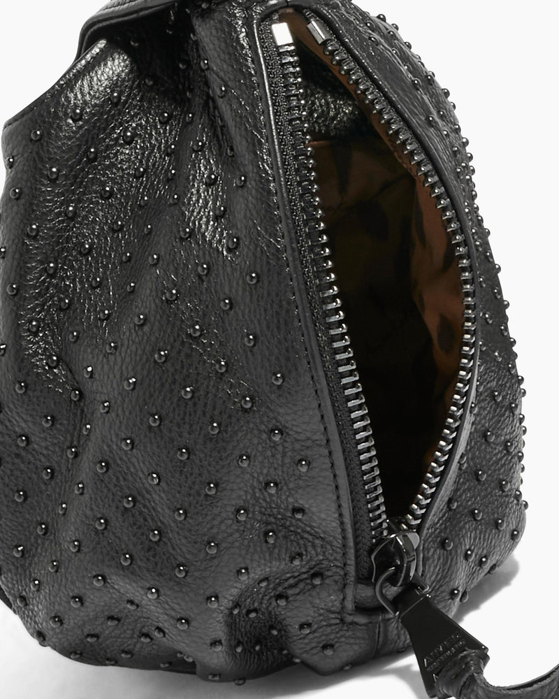 Aimee Kestenberg All My Heart Leather Pouch in Black w/Shiny Black